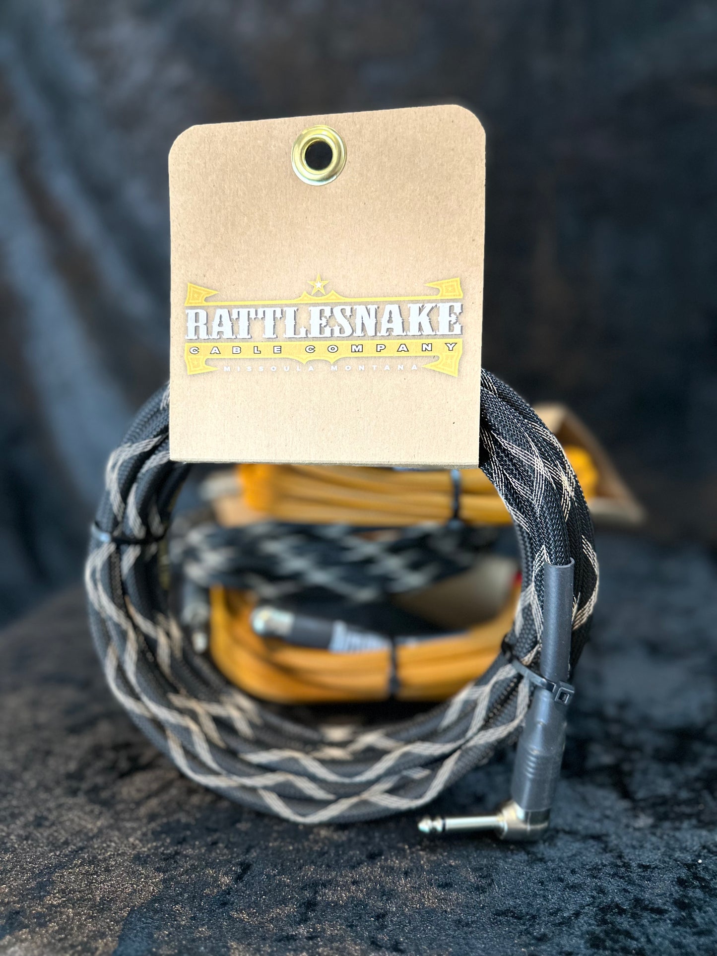 Limited Color Rattlesnake Instrument Cable - Sidewinder Black